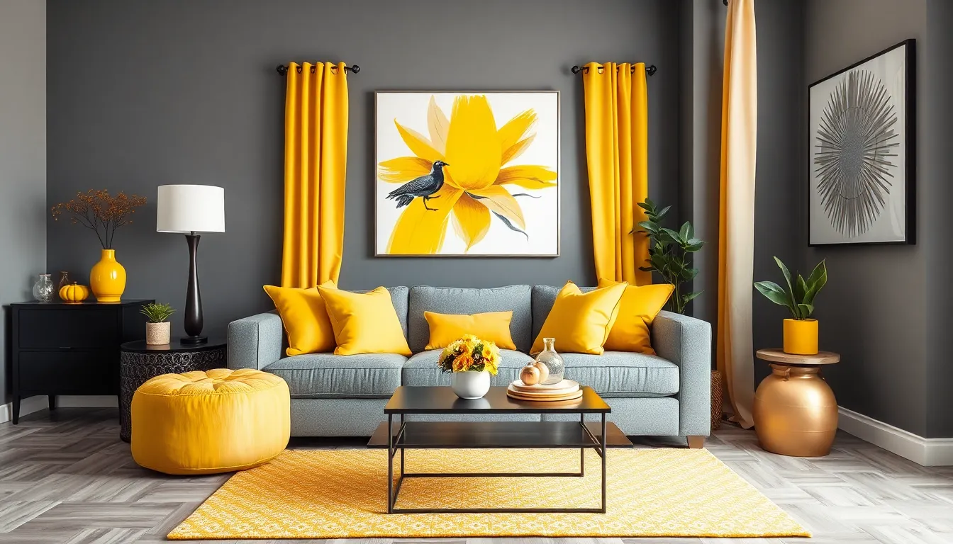 25 Stunning Grey and Yellow Living Room Ideas That'll Transform Your Space 16 25 Stunning Grey and Yellow Living Room Ideas That'll Transform Your Space 15