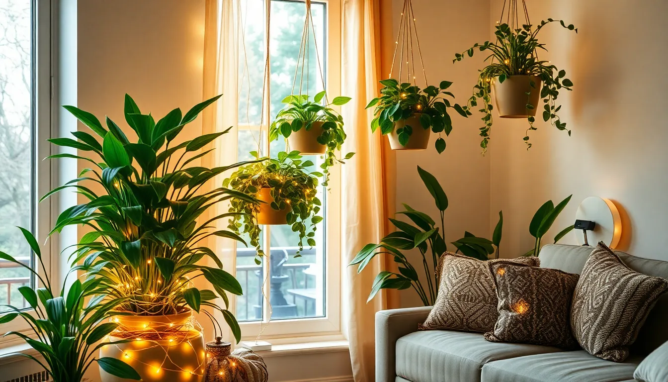 25 Magical Fairy Light Ideas for Living Room That'll Transform Your Space 18 25 Magical Fairy Light Ideas for Living Room That'll Transform Your Space 17