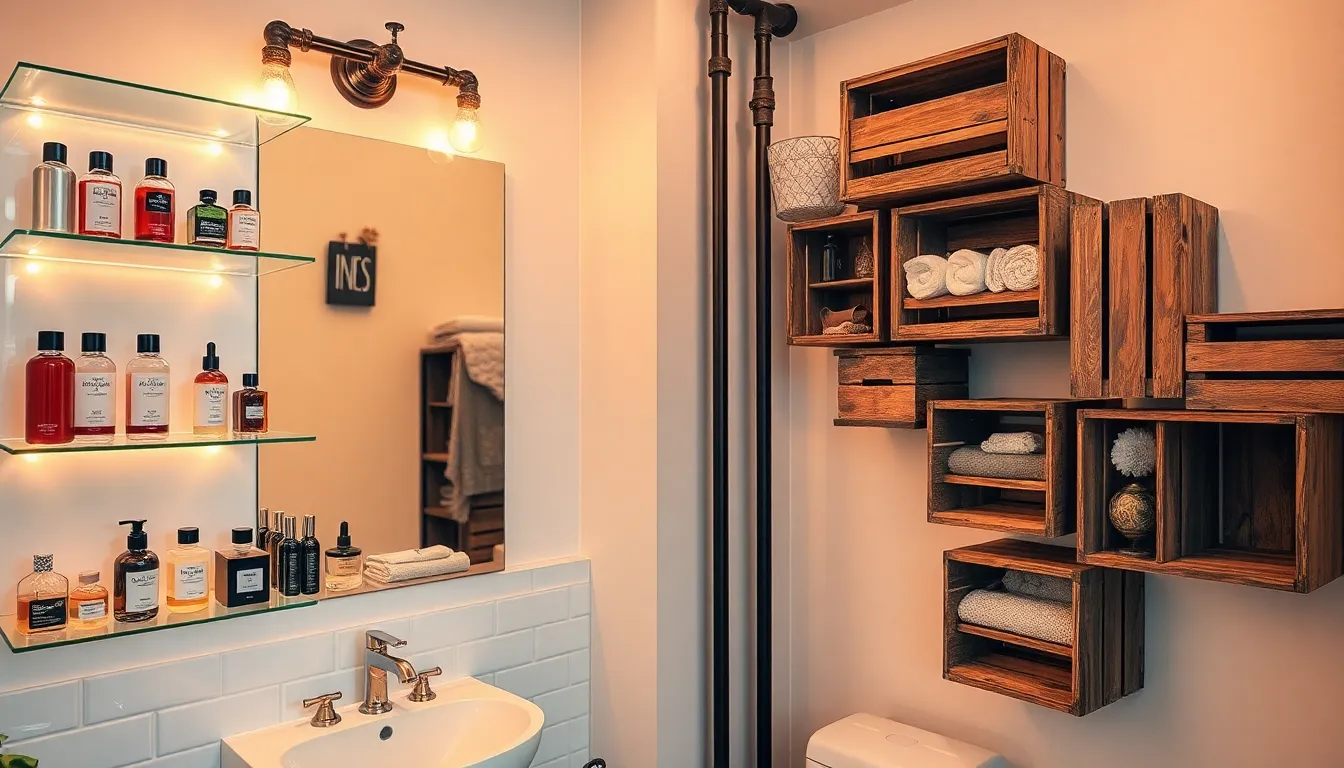 15 Genius Small Bathroom Shelf Ideas That Maximize Every Inch of Space 17