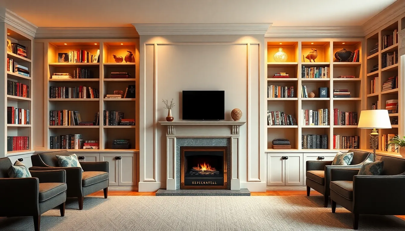 25 Stunning Built-In Bookcase Ideas for Living Room That'll Transform Your Space 2 25 Stunning Built-In Bookcase Ideas for Living Room That'll Transform Your Space 1