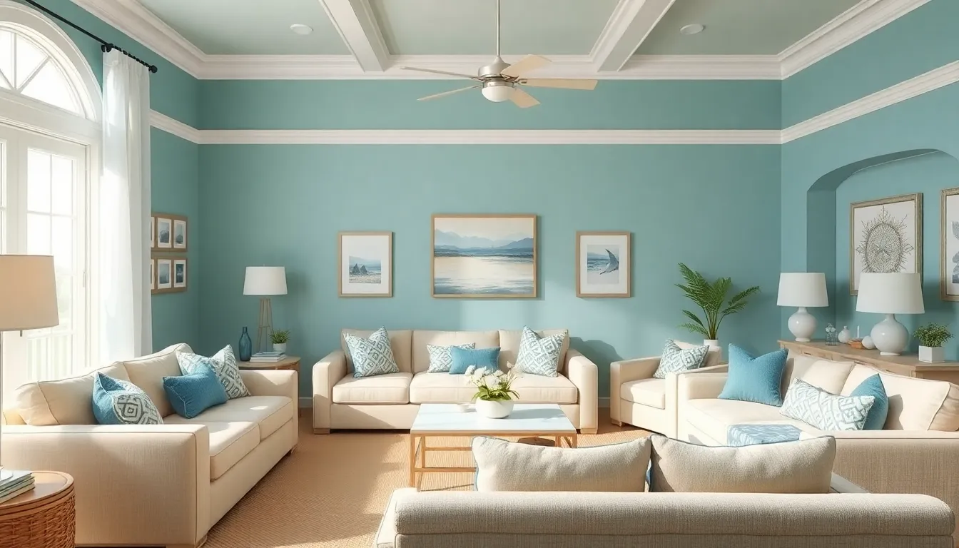 25 Stunning Coastal Living Room Ideas to Transform Your Home Into a Seaside Retreat 2 25 Stunning Coastal Living Room Ideas to Transform Your Home Into a Seaside Retreat 1
