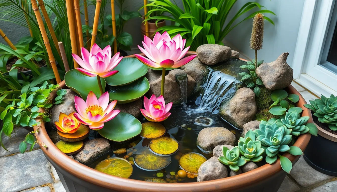 25 DIY Container Pond Ideas to Transform Your Backyard on Any Budget 2 25 DIY Container Pond Ideas to Transform Your Backyard on Any Budget 1