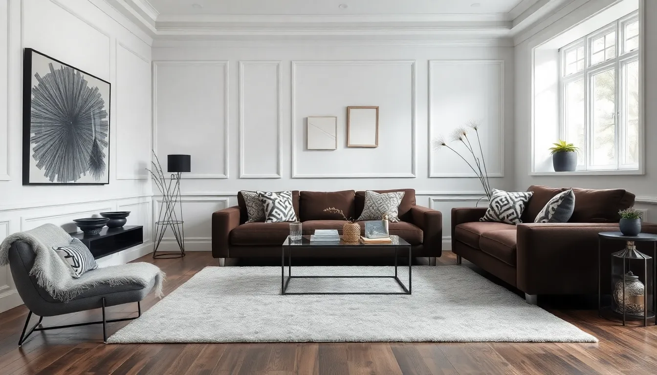 27 Stunning Dark Brown Couch Living Room Ideas That'll Transform Your Space 2 27 Stunning Dark Brown Couch Living Room Ideas That'll Transform Your Space 1