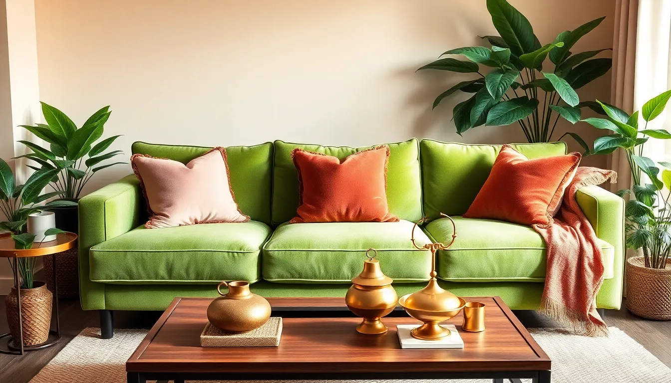23 Stunning Green Couch Living Room Ideas That Will Transform Your Space 2 23 Stunning Green Couch Living Room Ideas That Will Transform Your Space 1