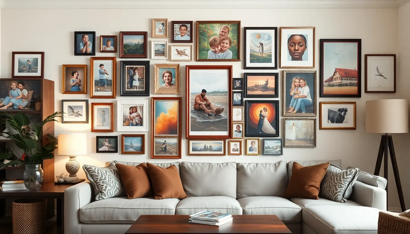 25 Stunning Ideas for Decorating Living Room Walls That Transform Any Space 2 25 Stunning Ideas for Decorating Living Room Walls That Transform Any Space 1