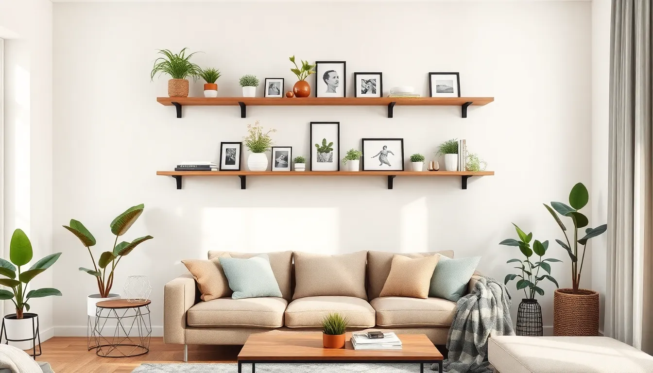 25 Creative Floating Shelf Ideas for Your Living Room (Transform Any Space!) 2 25 Creative Floating Shelf Ideas for Your Living Room (Transform Any Space!) 1