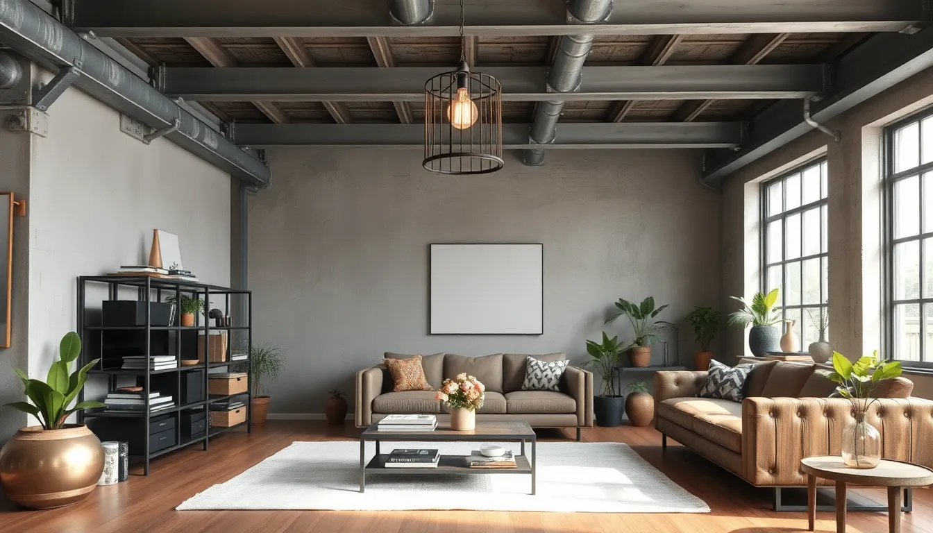 25 Industrial Living Room Ideas That Transform Your Space Into an Urban Sanctuary 2 25 Industrial Living Room Ideas That Transform Your Space Into an Urban Sanctuary 1