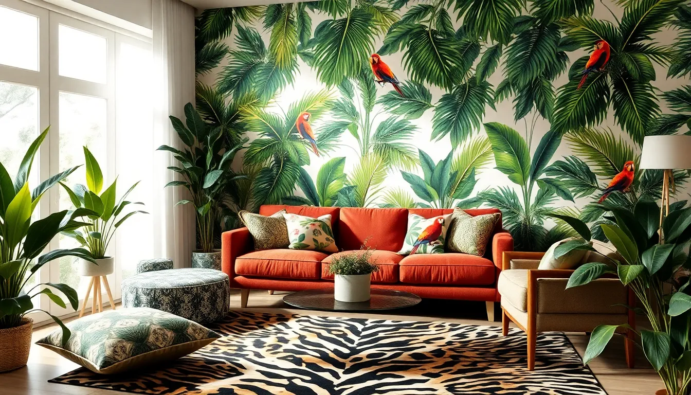 Transform Your Living Room: 15 Stunning Jungle Theme Decorating Ideas That Actually Work 2 Transform Your Living Room: 15 Stunning Jungle Theme Decorating Ideas That Actually Work 1