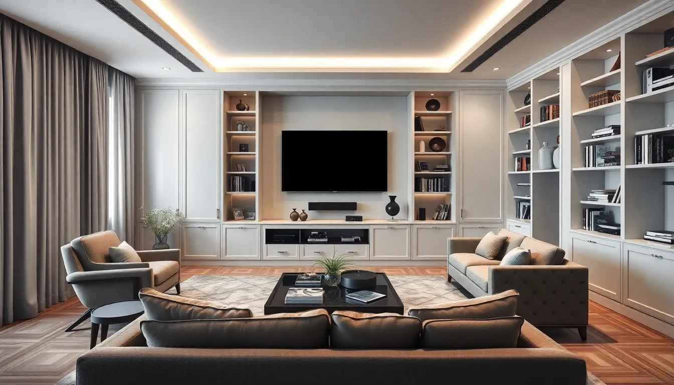 25 Living Room Entertainment Center Ideas That'll Transform Your Space 2 25 Living Room Entertainment Center Ideas That'll Transform Your Space 1