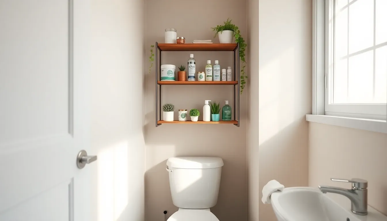 15 Genius Small Bathroom Shelf Ideas That Maximize Every Inch of Space 1
