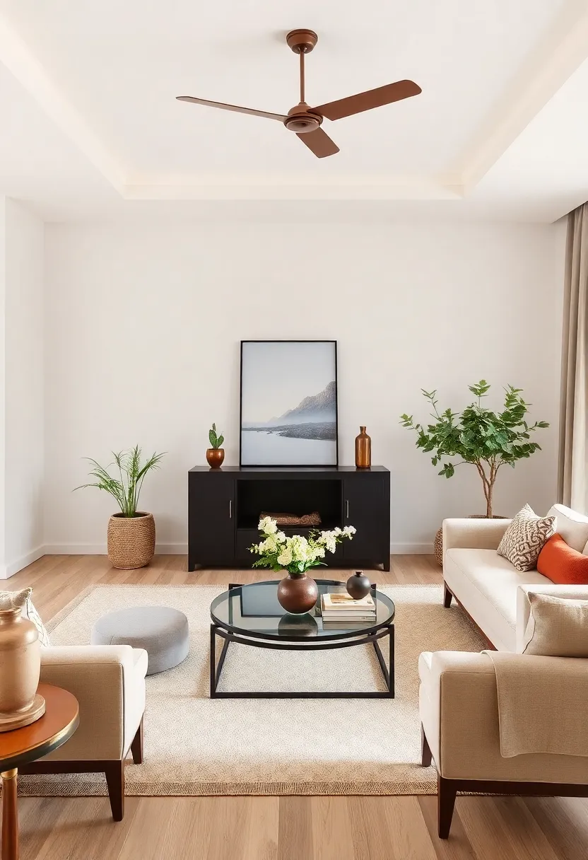 25+ Indian Living Room Ideas Full of Color and Culture - 22. Embracing Minimalism with a Cultural Twist