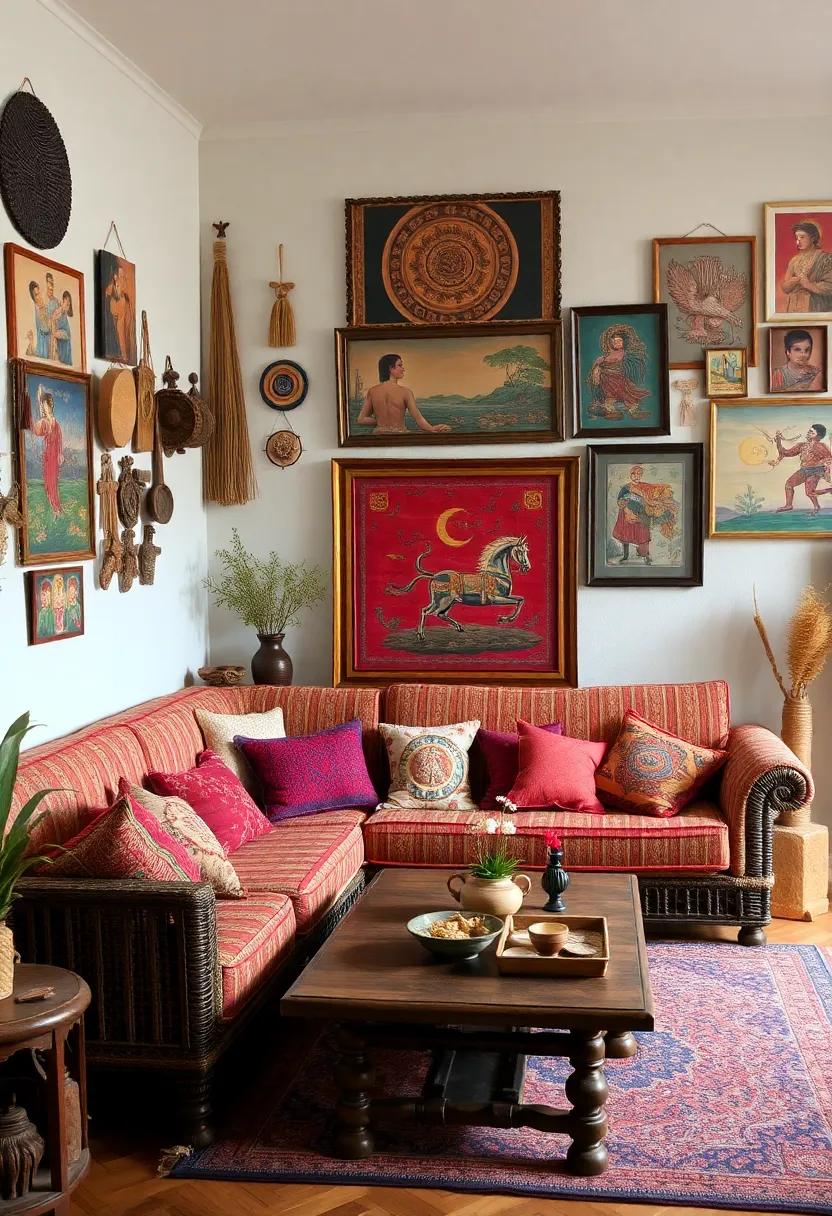 25+ Indian Living Room Ideas Full of Color and Culture - 25. Celebrating Local Culture