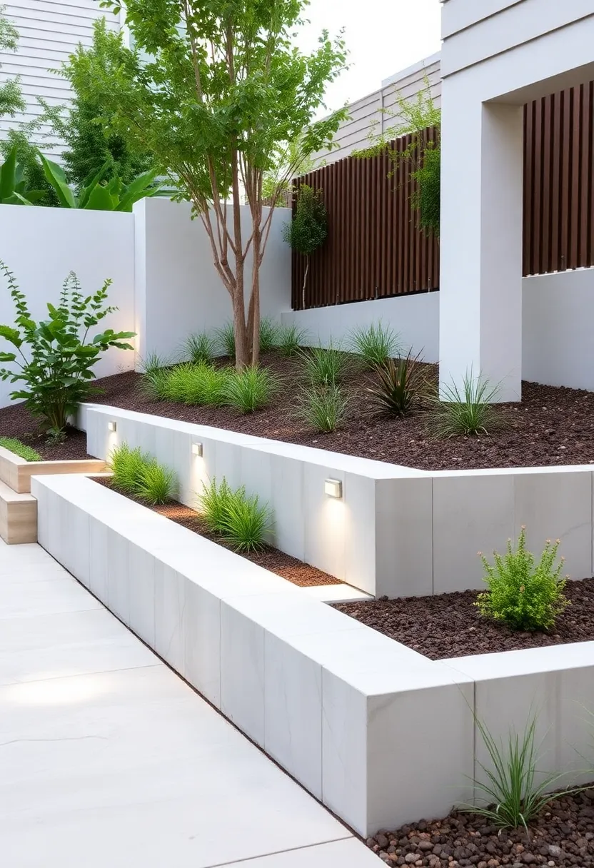 25+ Modern Retaining Wall Ideas for a Stunning Home Exterior - 14. Poured Concrete Walls