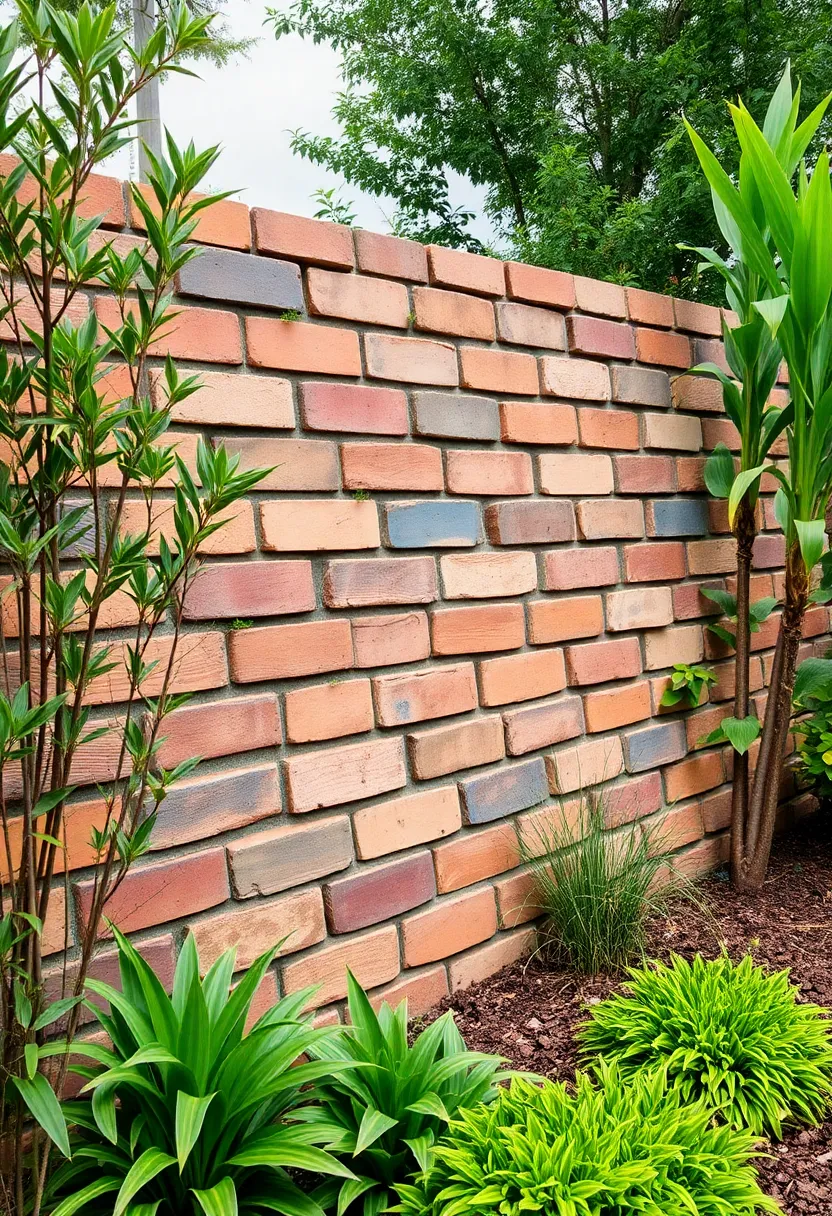 25+ Modern Retaining Wall Ideas for a Stunning Home Exterior - 5. Eco-Brick Innovations