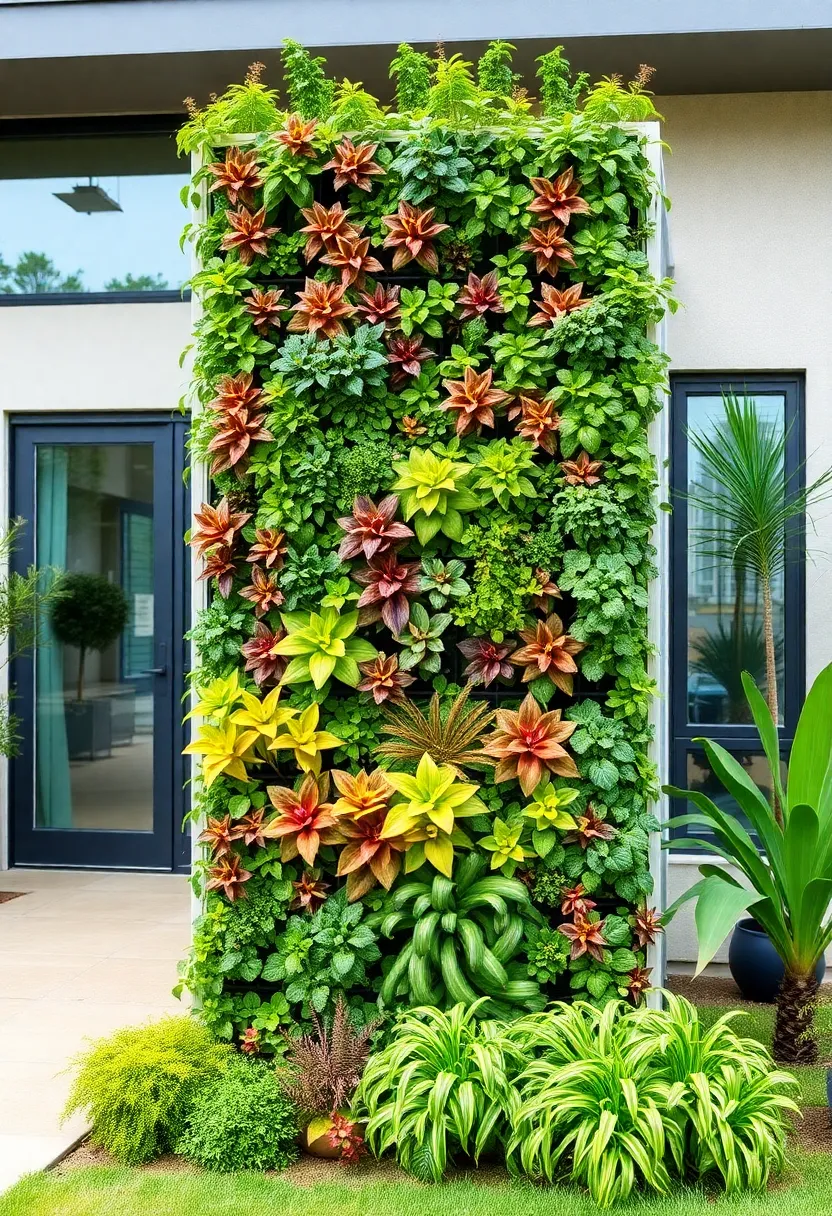 25+ Modern Retaining Wall Ideas for a Stunning Home Exterior - 6. Vertical Garden Walls