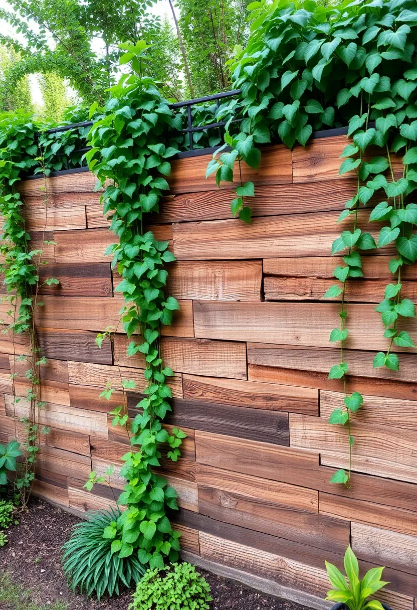 25+ Modern Retaining Wall Ideas for a Stunning Home Exterior - 7. Reclaimed Wood Walls