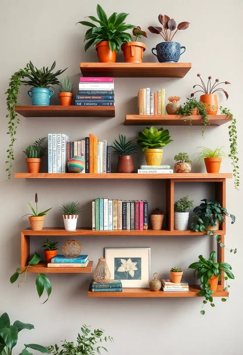 25+ Space-Saving Ideas to Decorate a Small Living Room with Style - 1. Floating Shelves for Display and Storage