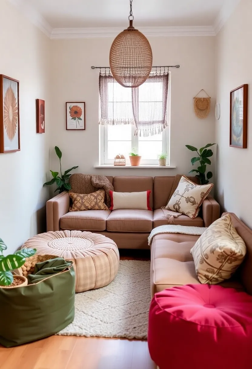 25+ Space-Saving Ideas to Decorate a Small Living Room with Style - 8. Compact Seating Solutions