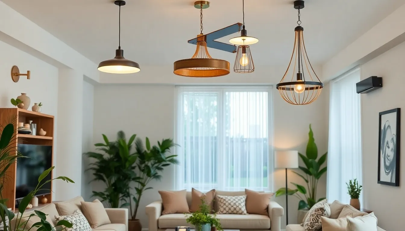 27+ Gorgeous Ceiling Light Ideas for Living Room Ambiance