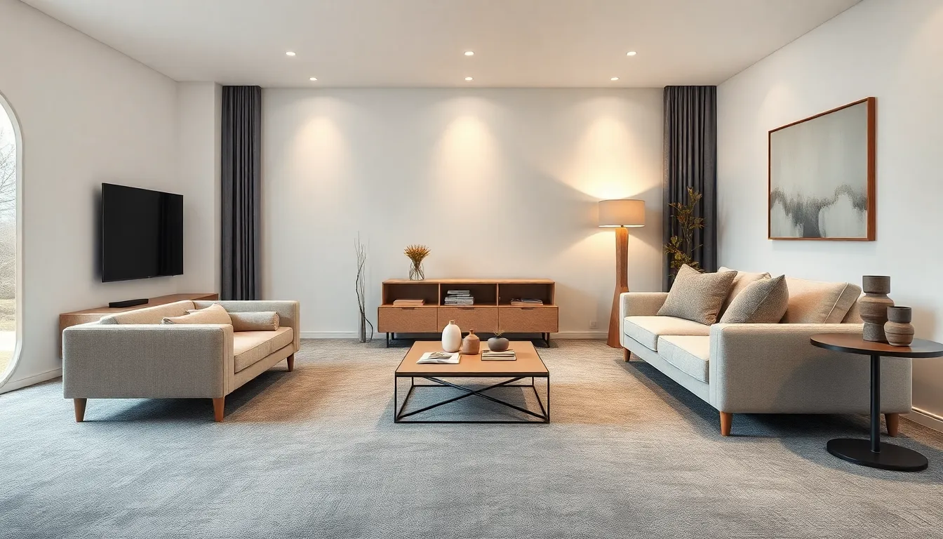 27+ Grey Carpet Living Room Ideas for a Chic Neutral Vibe