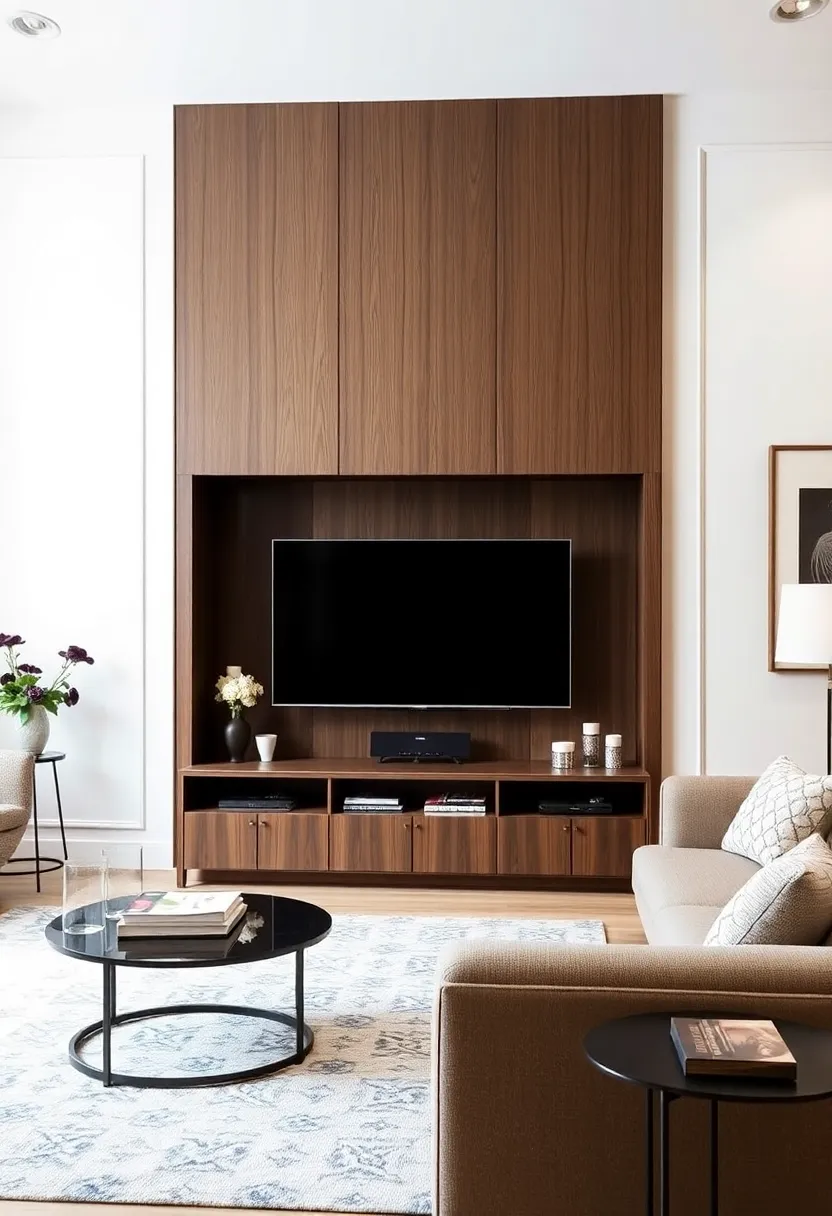 30+ Clever Ideas to Hide Your TV in the Living Room Seamlessly - 28. Alternative TV Stands