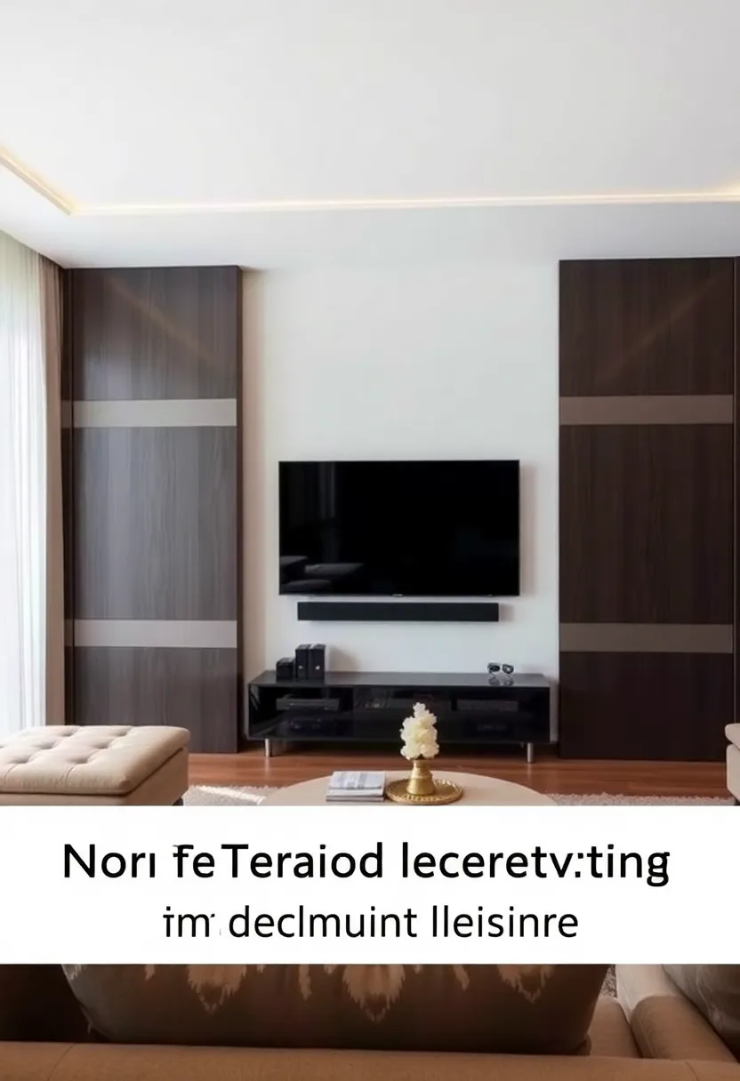 30+ Clever Ideas to Hide Your TV in the Living Room Seamlessly - 5. Sliding Panels