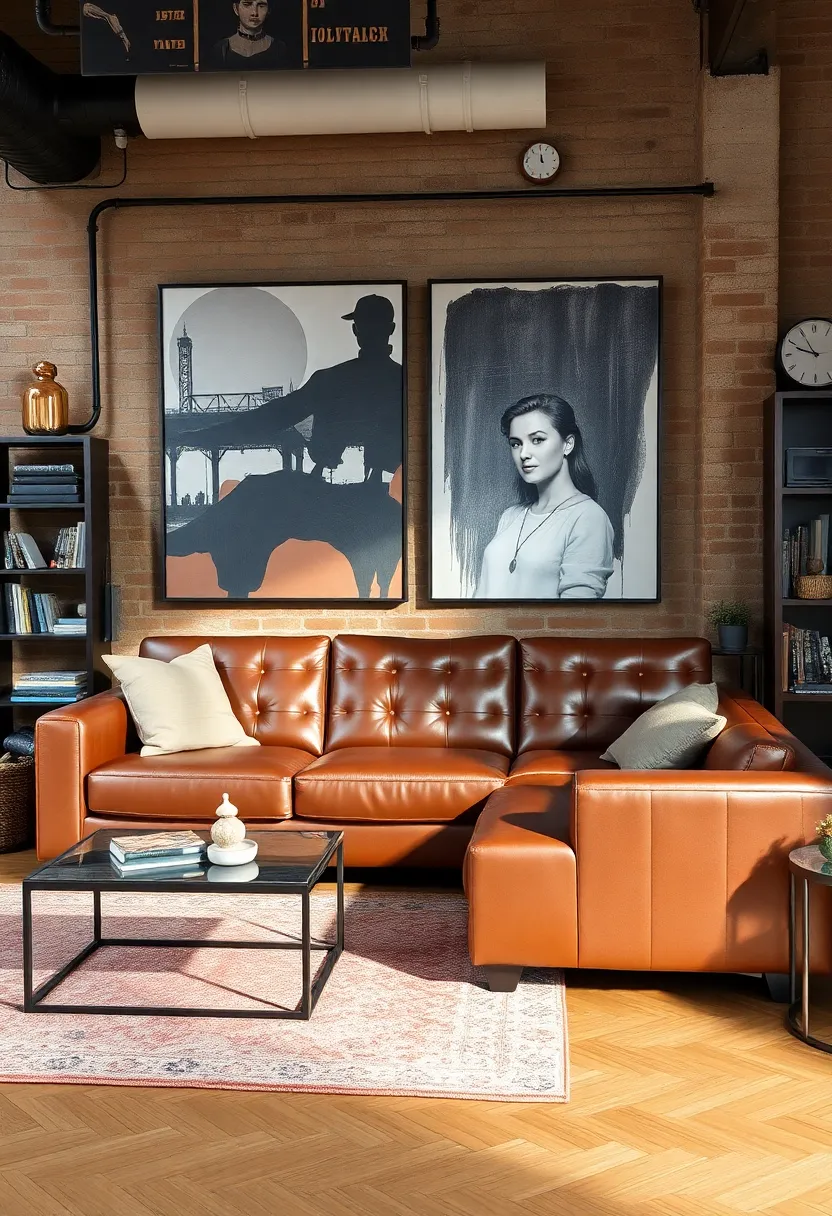 30+ Cozy Corner Sofa Ideas for Every Type of Living Room - 18. Urban Loft