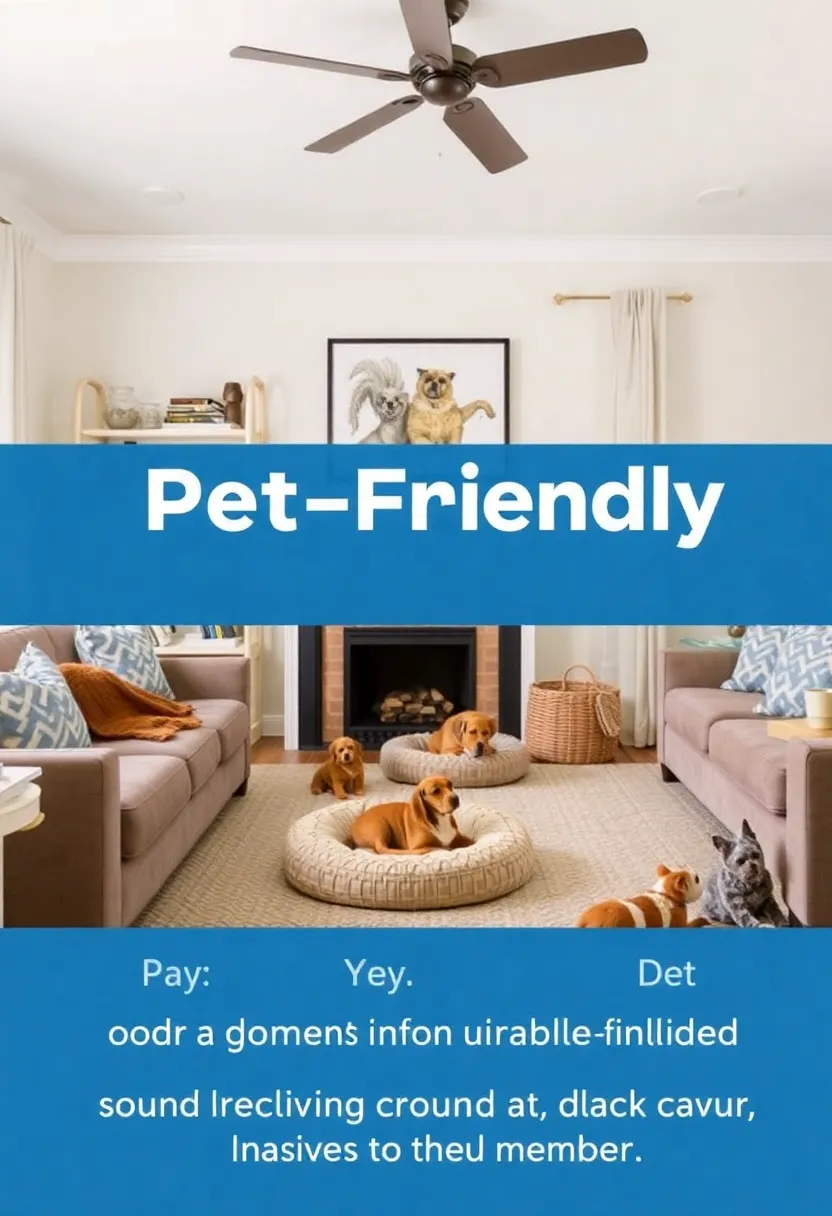 30+ Cozy and Functional Family Living Room Ideas for All Ages - 17. Pet-Friendly Spaces