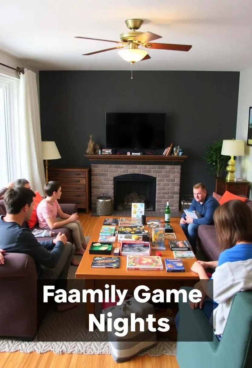 30+ Cozy and Functional Family Living Room Ideas for All Ages - 18. Family Game Nights