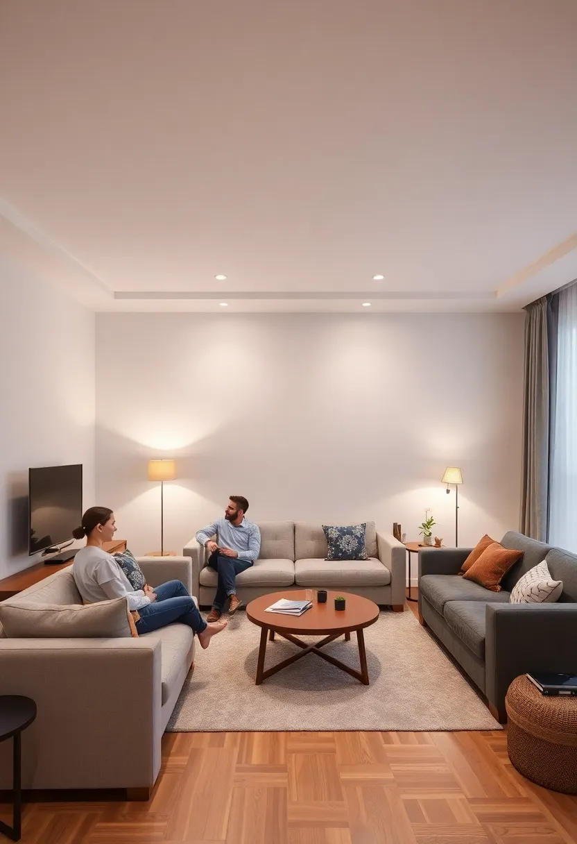 30+ Cozy and Functional Family Living Room Ideas for All Ages - 19. Incorporating Technology Smartly