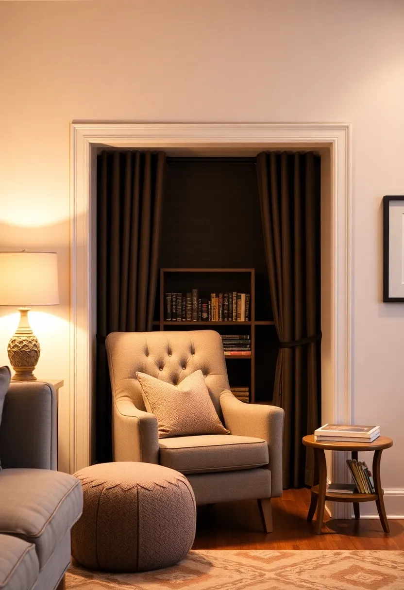 30+ Cozy and Functional Family Living Room Ideas for All Ages - 8. Cozy Reading Nooks