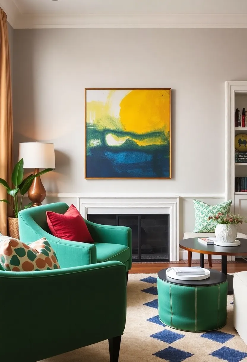 30+ Eclectic Living Room Ideas to Express Your Personality - 14. Statement Chairs