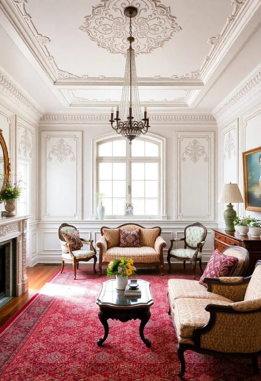30+ Elegant Wall Trim Ideas to Elevate Your Living Space - 13. Vintage Inspired Trim
