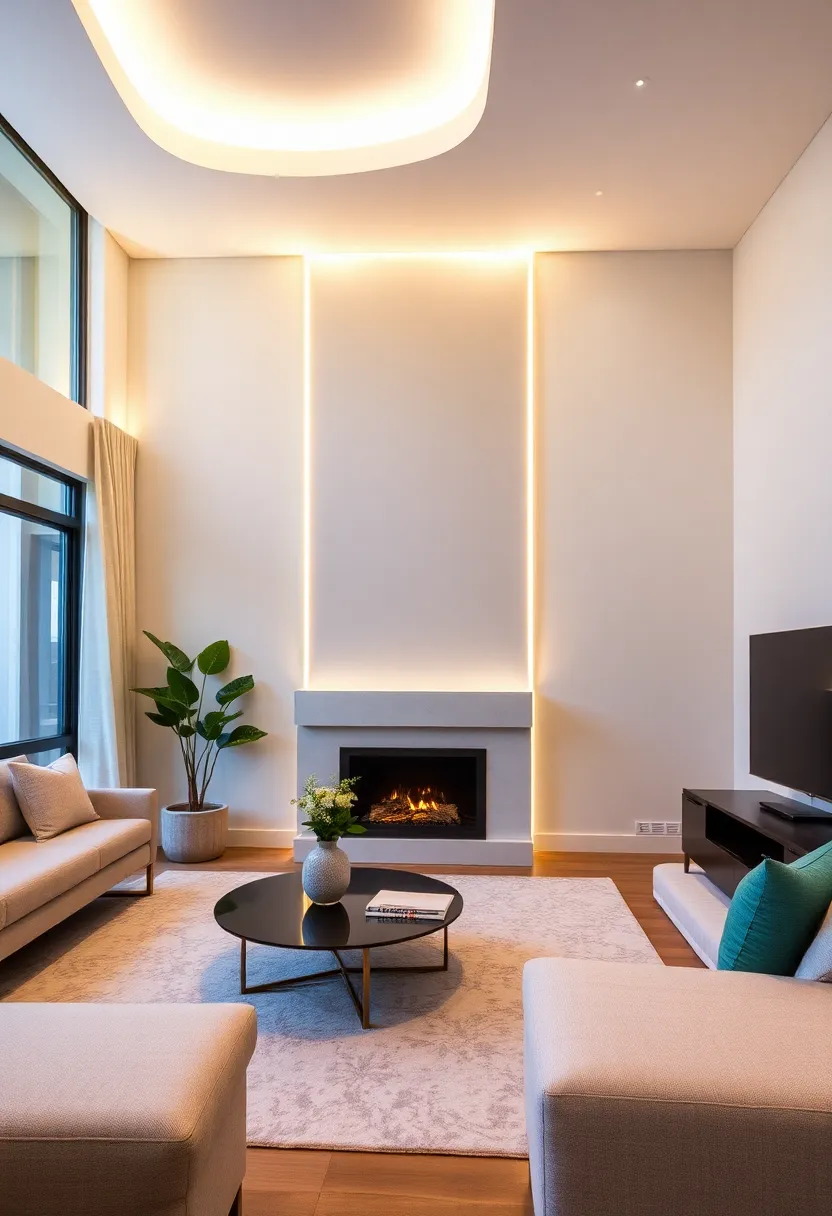 30+ Elegant Wall Trim Ideas to Elevate Your Living Space - 26. Integrated Wall Lighting