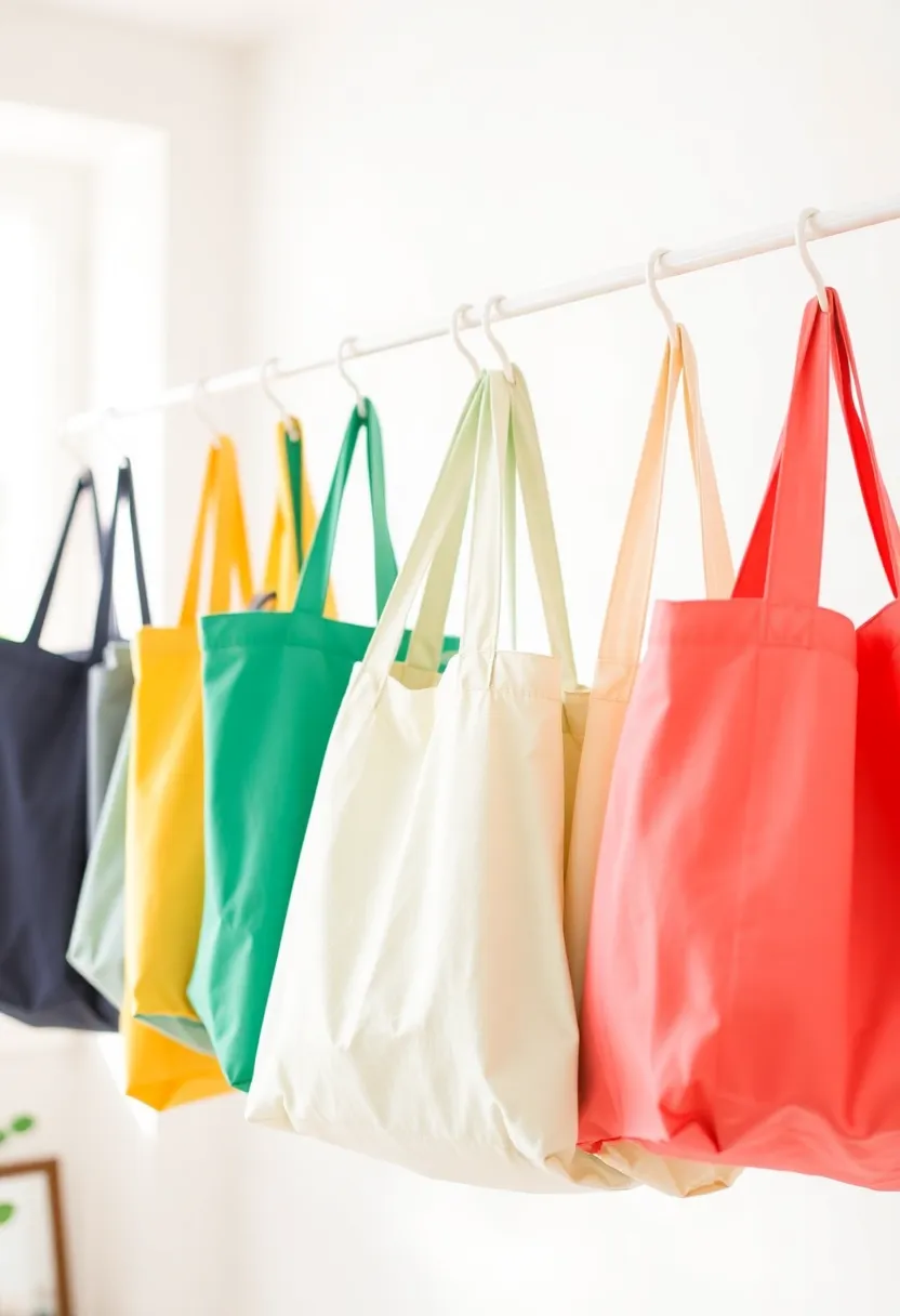 30+ Fabric Storage Ideas to Keep Your Home Organized and Chic - 2. Reusable Fabric Grocery Bags