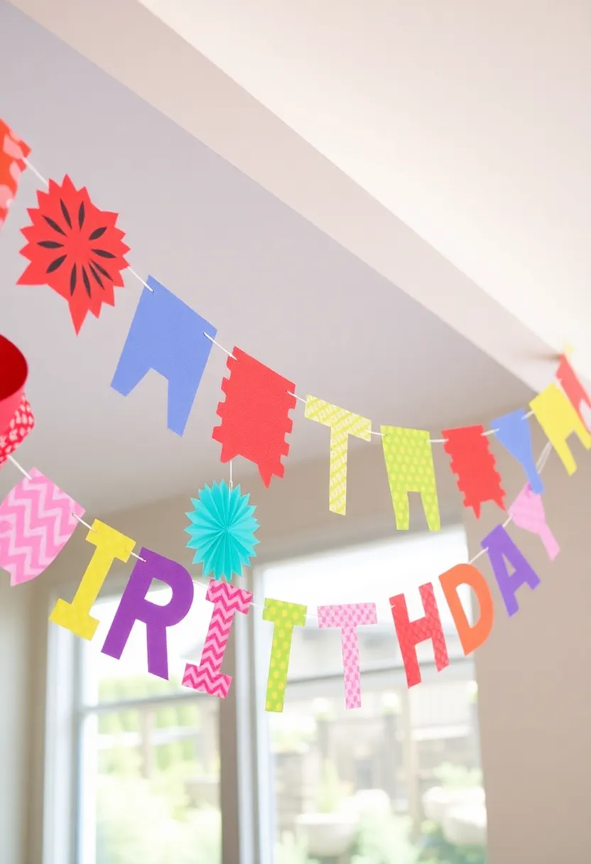 30+ Simple Birthday Decoration Ideas at Home for a Lovely Celebration - 1. Recycled Paper Banners