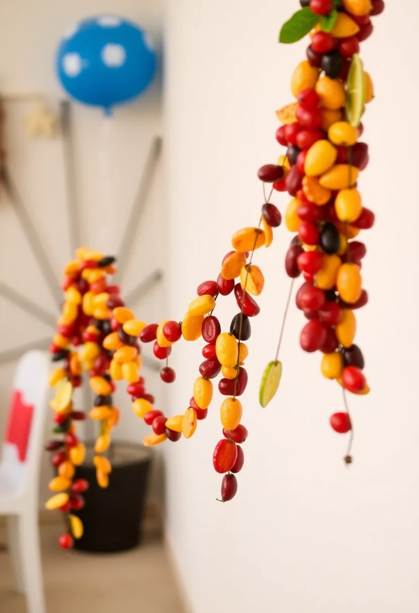 30+ Simple Birthday Decoration Ideas at Home for a Lovely Celebration - 14. Dried Fruit Garlands