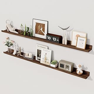 Axeman 48 Inch Floating Shelves for Wall | Picture Ledge Shelf Set of 2 ...