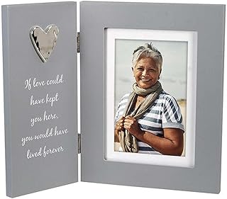 Malden Int Designs Remembrance 4x6 Hinged Picture Frame with Sentiment a...