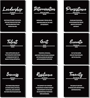 9 Pieces Inspirational Phrases Wall Art Prints Motivational Sayings Quot...