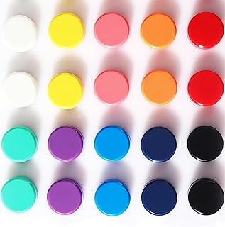 Fridge Magnet - 20 Pack 10 Colors Refrigerator Magnets, Mini Strong Magn...