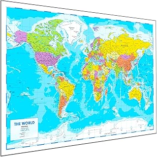 World Map Poster 33 x 24