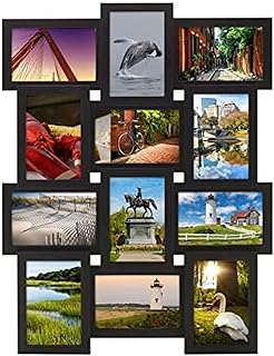 Melannco 12 Opening Collage Frame, Displays 4x6 and Six 6x4 Inch Photos,...