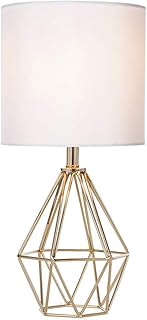 COTULIN Gold Modern Hollow Out Base Bedroom Small Table Lamp,Bedside Nig...