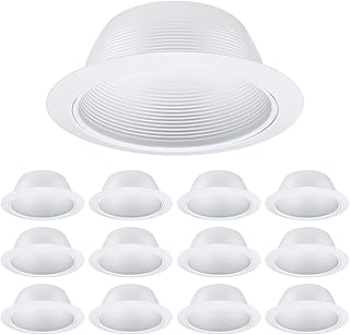 30+ Stunning Living Room Ceiling Lighting Ideas for Perfect Illumination 6 TORCHSTAR 12-Pack 6 Inch Classic White Recessed Light Trim, Step Baffle ...