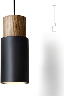 30+ Stunning Living Room Ceiling Lighting Ideas for Perfect Illumination 30 DUHU Black and Wood Pendant Light,Modern Kitchen Pendant Light Over Isla...