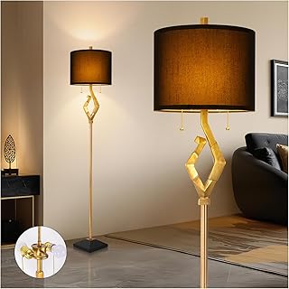 30+ Stunning Living Room Ceiling Lighting Ideas for Perfect Illumination 32 Scenekoy Sculptural 64.5” Floor Lamp for Living Room Bedroom, Gold Leaf ...