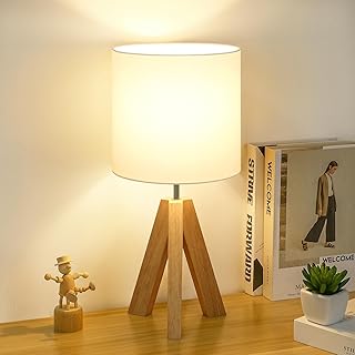 30+ Stunning Living Room Ceiling Lighting Ideas for Perfect Illumination 39 Small Beside Table Lamp, Wood Tripod Table Lamp with White Fabric Shade,...