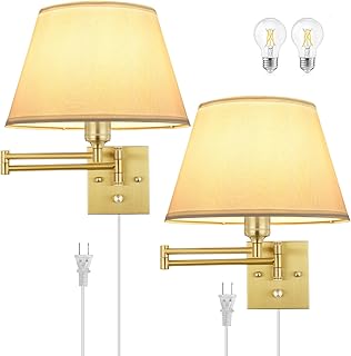 30+ Stunning Living Room Ceiling Lighting Ideas for Perfect Illumination 93 TRLIFE Dimmable Wall Sconce Plug in, Brushed Brass Wall Sconces Set of 2...