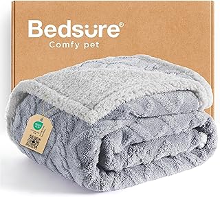 Bedsure Waterproof Dog Blankets for Large Dogs - Pet Blanket for Couch P...